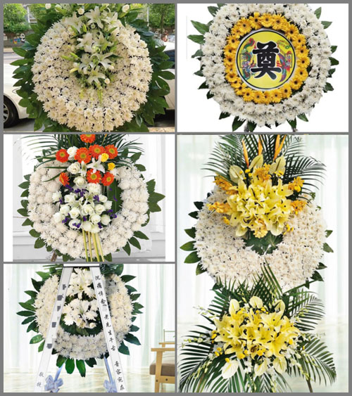 江苏南通启东市吕四港镇通兴镇村花圈速递